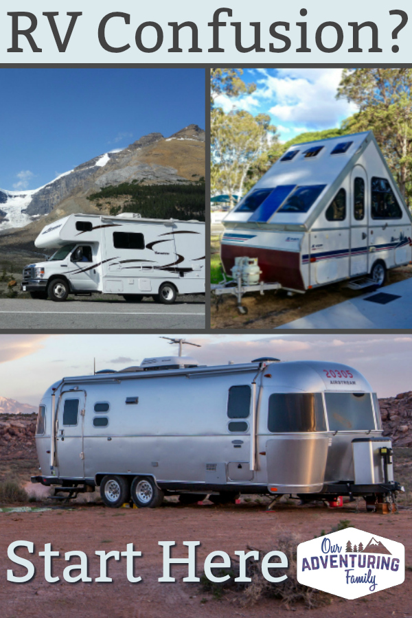 Some types of RVs are better suited for certain uses or different-sized families, but how do you figure out which ones are which? I've done a LOT of research into RVs and travel trailers over the years, and I've made a flowchart for you! More at ouradventuringfamily.com.