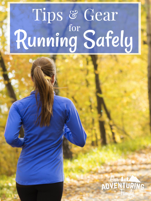 When I was a teenager, I was hit by a car while running. I'm a bit paranoid about safety now, so here's some tips and gear for running safely, night or day. Go to ouradventuringfamily.com to read all about it.