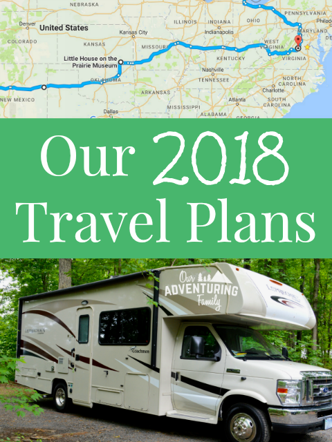 Our 2018 travel plans include road trips and exploring more of Virginia. Some of the trips are close to home, though some are a little further afield. Read more at ouradventuringfamily.com.