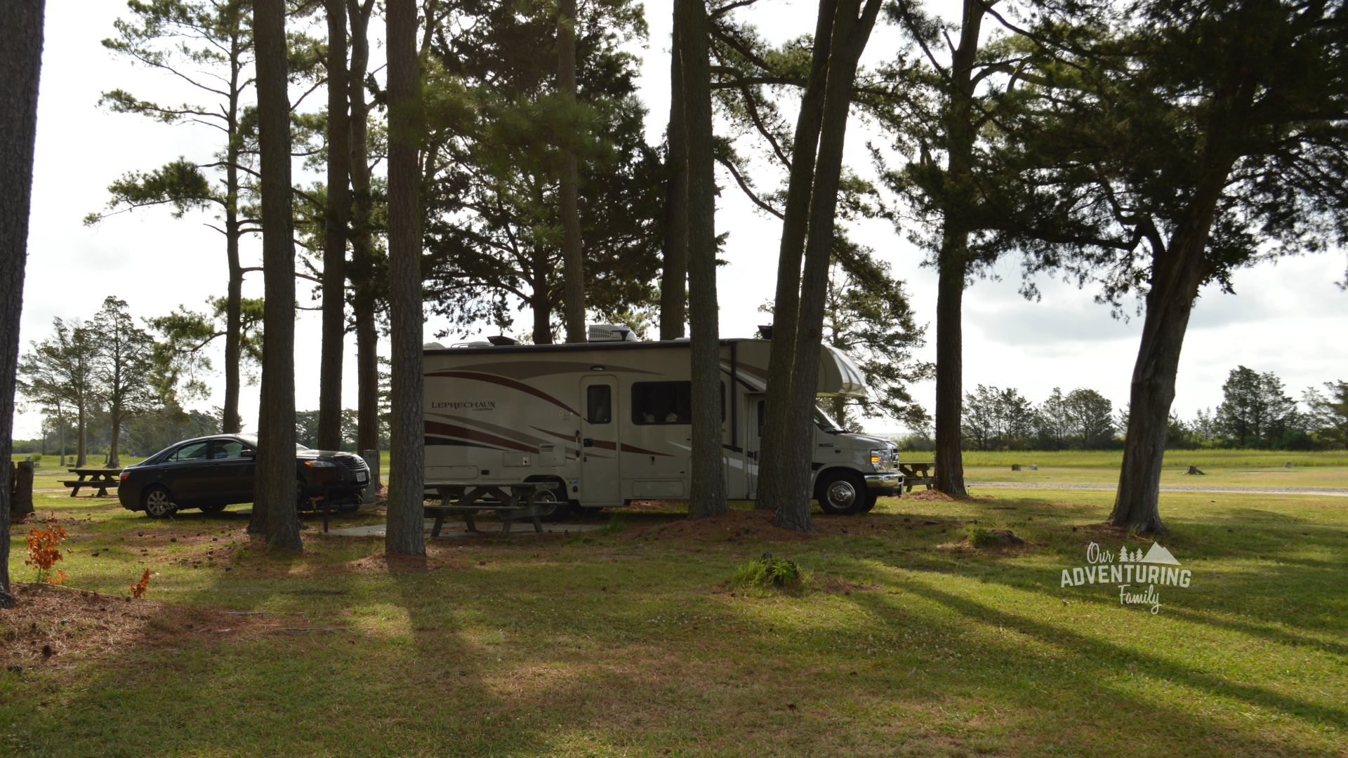 Towing a car behind the RV the first time by myself was stressful, but I was able to do so without mishaps. Want to know what I did for a successful towing experience? Go to ouradventuringfamily.com to read more.