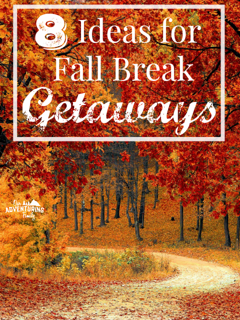 Schools in and it's time to think about what you'll do during Fall Break. We've got 8 ideas for fun Fall Break Getaways that will get your family outside. Read them at ouradventuringfamily.com.