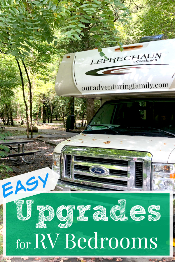 Let's be real, RV mattresses are kind of terrible. We've got some easy upgrades for RV bedrooms, from mattress toppers to storage to electronics. Find out what those upgrades are at ouradventuringfamily.com.