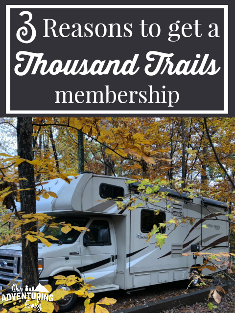 When our introductory membership ended, we had to decide if we were going to renew our Thousand Trails membership. Find three reasons why we did at ouradventuringfamily.com.