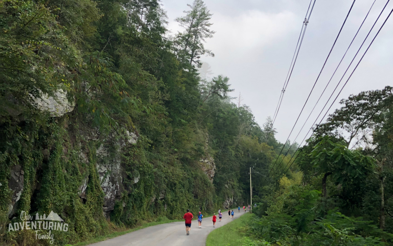 Visiting Great Smoky Mountains this year? Plan your trip around the Great Smoky Mountains half marathon and 5k. Find 5 reasons why you should at ouradventuringfamily.com. 