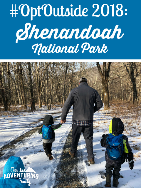 On Black Friday, we decided to #OptOutside & hiked in Shenandoah NP. Read about our OptOutside 2018 experience at ouradventuringfamily.com, & why it wasn't quite what we expected.