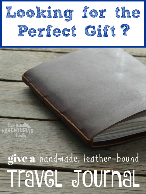 Handmade leather journals make great gifts. Christmas, birthdays, graduation, just for fun. Go to ouradventuringfamily.com to find handmade, leather-bound travel journals and nature journals.