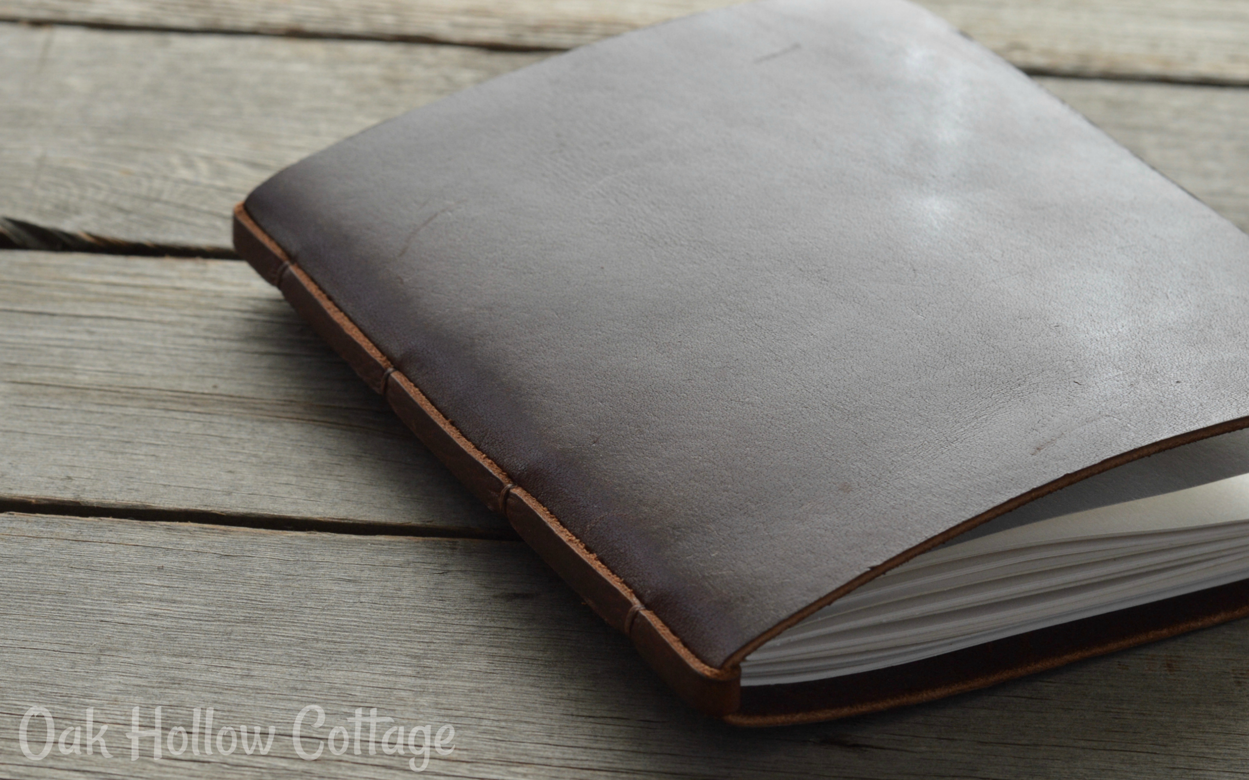 A handmade leather travel or nature journal is the perfect gift for any occasion. Find them at etsy.com/shop/oakhollowcottage. 