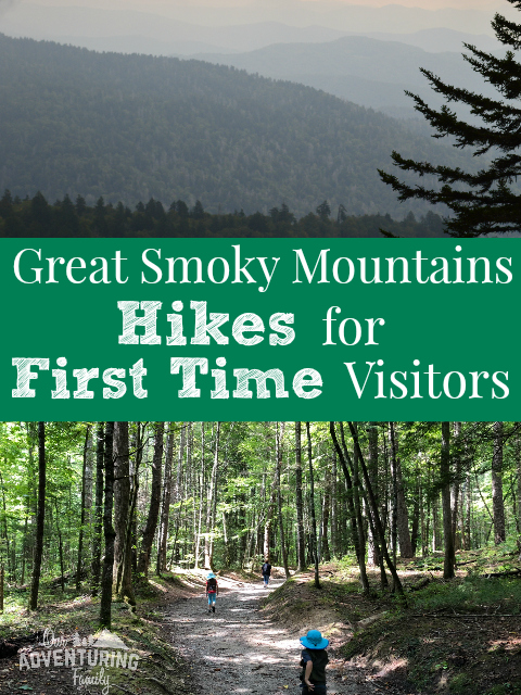 Looking for some family friendly Great Smoky Mountains hikes? Here’s some fun hikes and destinations to explore on your first visit. Read about them at ouradventuringfamily.com.