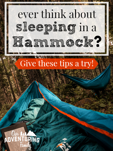 Ever wanted to sleep in a hammock? But not quite sure where to start? You can get a good night's sleep even in colder weather if you plan ahead. Find out what you need at ouradventuringfamily.com.