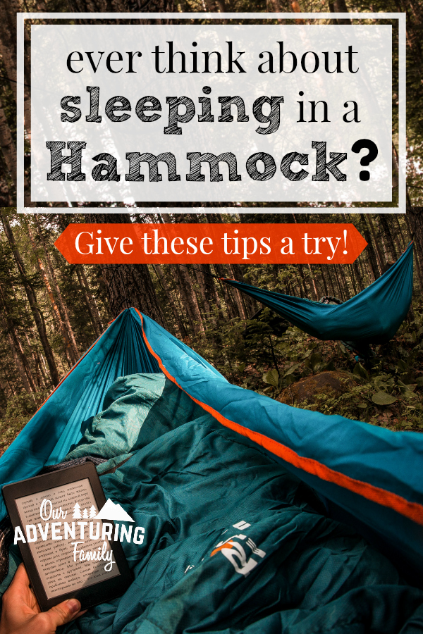 Ever wanted to sleep in a hammock? But not quite sure where to start? You can get a good night's sleep even in colder weather if you plan ahead. Find out what you need at ouradventuringfamily.com.