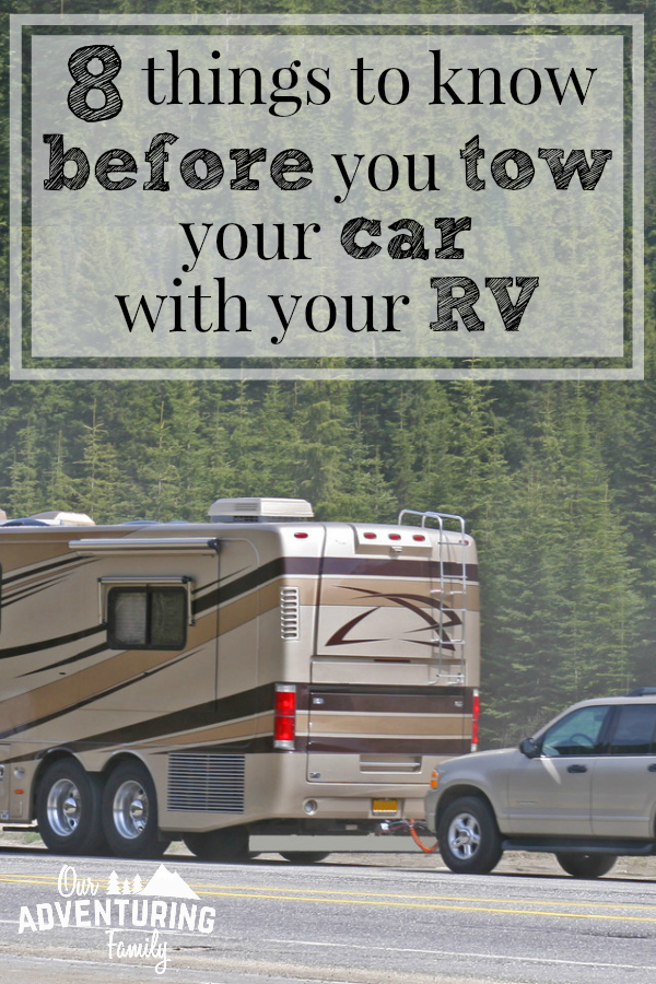 If you’re ready to start towing with your RV, here’s the scoop on how to bring your passenger vehicle with you. Find what you need to get started at ouradventuringfamily.com. 