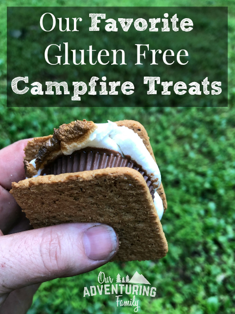 Think you can't eat s'mores because you have to eat gluten free? Think again! I shared some of our favorite sweet and savory gluten-free campfire treats, including s’mores, at ouradventuringfamily.com.