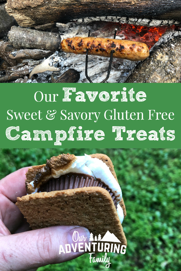 Need some ideas for gluten-free campfire treats? I shared a list of both sweet and savory gf campfire treats at ouradventuringfamily.com. 