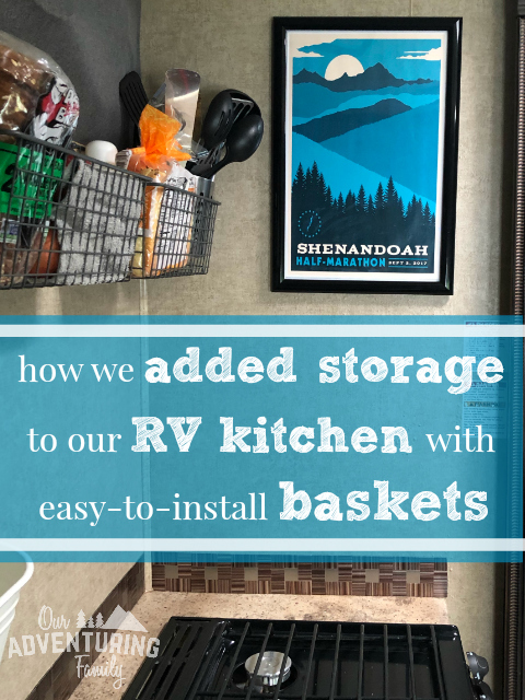 Water damage in our RV meant we needed to fix some things. Easy RV updates and storage solutions make our RV more organized and liveable. Find out more at ouradventuringfamily.com.