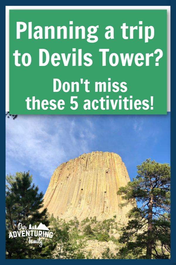 If you’re planning a roadtrip out west, add Devils Tower to your itinerary. Go to ouradventuringfamily.com for a list of things to do while you’re there. 