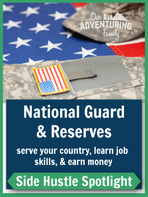 Thinking about joining the national guard or reserves as a way to bring in more money or pay for college? Find out why you should (or shouldn’t) do that at ouradventuringfamily.com.