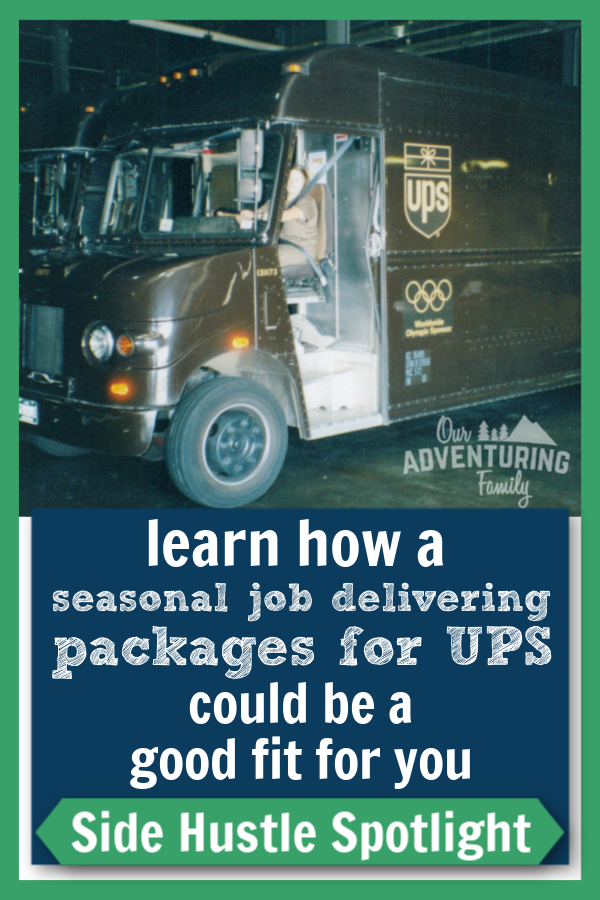 Have the summer or winter months free and need a job to earn money so you can travel? Learn more about being a seasonal UPS driver at ouradventuringfamily.com.
