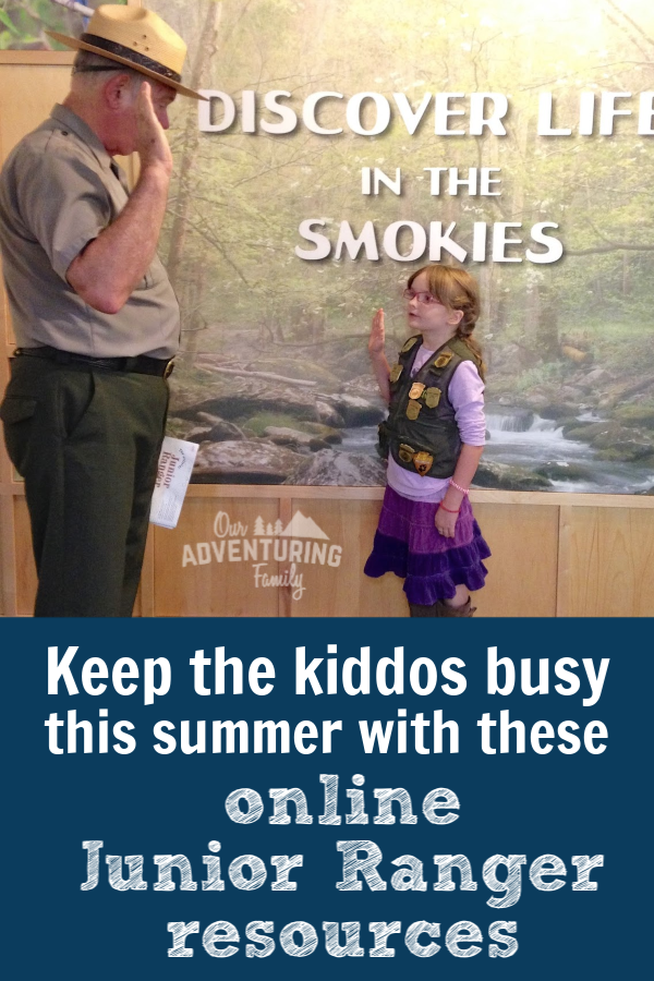 Need something to keep the kiddos busy this summer? Check out all the online Junior Ranger programs that are available. Find out more at ouradventuringfamily.com.